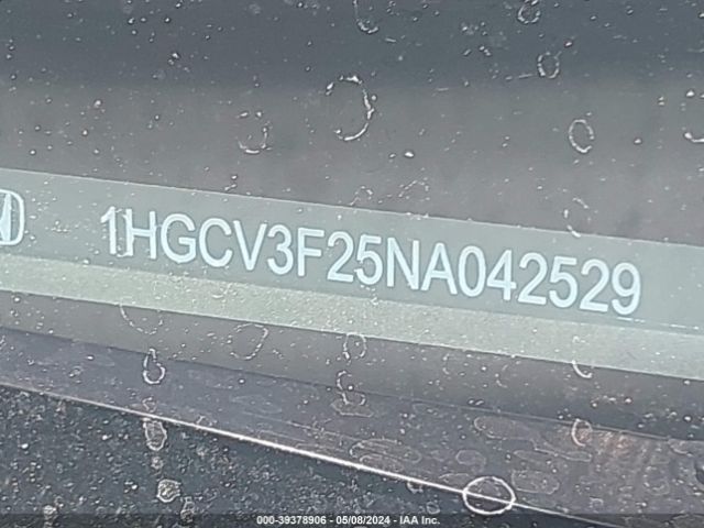 1HGCV3F25NA042529 Honda Accord Hybrid Sport