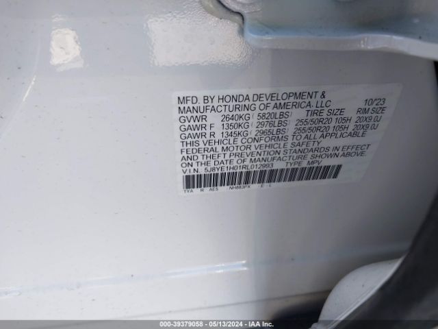 5J8YE1H01RL012993 Acura MDX A-SPEC