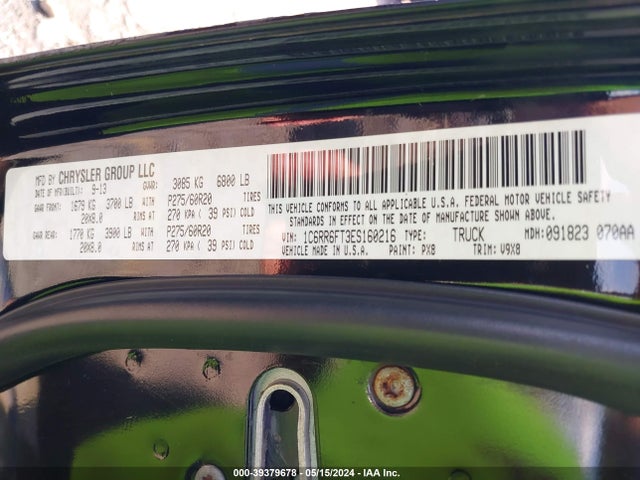 RAM 1500 Express 2014 1C6RR6FT3ES160216 Image 9