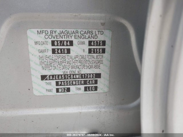 2004 JAGUAR X-TYPE SAJEA51C84WE17902 Photo 8