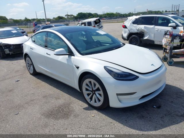 Продаж на аукціоні авто 2022 Tesla Model 3 Long Range Dual Motor All-wheel Drive, vin: 5YJ3E1EB4NF168487, номер лоту: 39379998