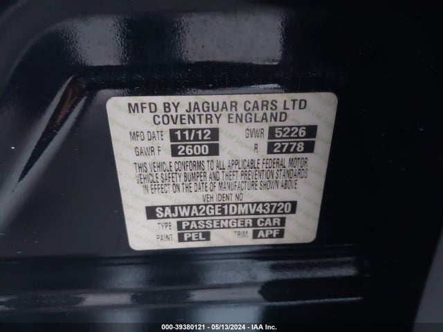 2013 JAGUAR XJ SAJWA2GE1DMV43720 Photo 8