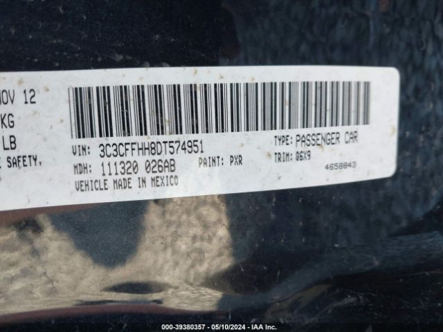 2013 FIAT 500 3C3CFFHH8DT574951 Photo 8