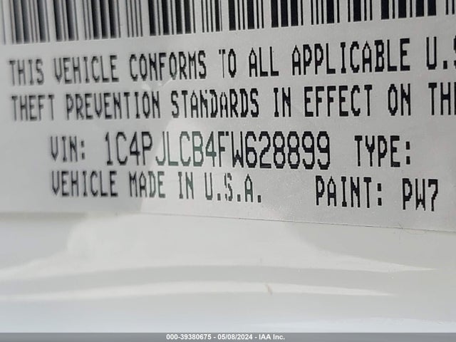 Jeep Cherokee Latitude 2015 1C4PJLCB4FW628899 Image 9