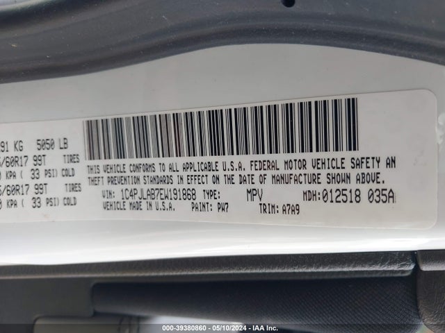 Jeep Cherokee Sport 2014 1C4PJLAB7EW191868 Image 9