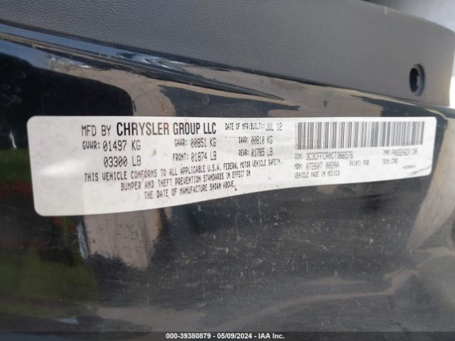 2012 FIAT 500 3C3CFFCR0CT366576 Photo 8