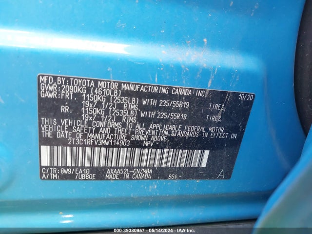 Toyota Rav4 Xle Premium 2021 2T3C1RFV3MW114903 Image 9