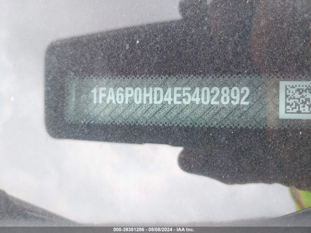 Ford FUSION SE 2014 1FA6P0HD4E5402892 Image 9