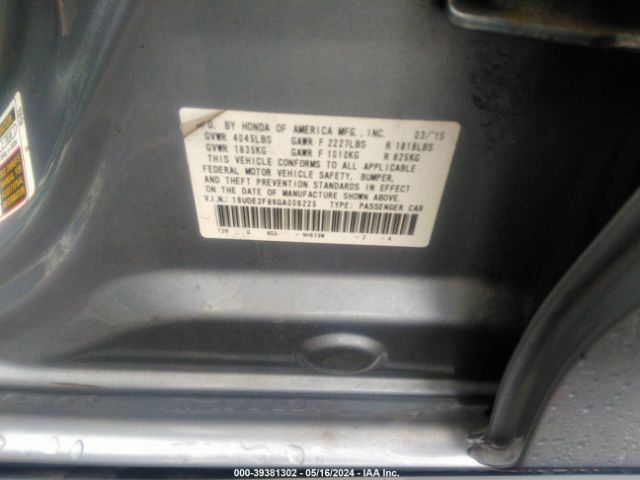 19UDE2F86GA006225 Acura Ilx Premium   A-spec Packages/technology Plus   A-spec Packages