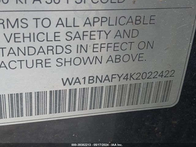 WA1BNAFY4K2022422 Audi Q5 45 Premium