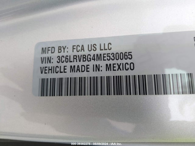 RAM Promaster 1500 136 Wb 2021 3C6LRVBG4ME530065 Image 9