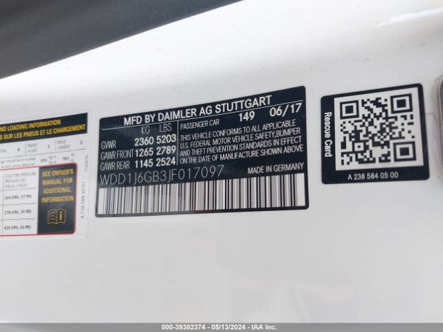 WDD1J6GB3JF017097 Mercedes-Benz E 400 4matic