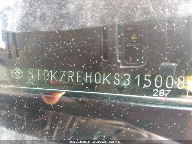 Toyota Highlander Se 2019 5TDKZRFH0KS315008 Image 9