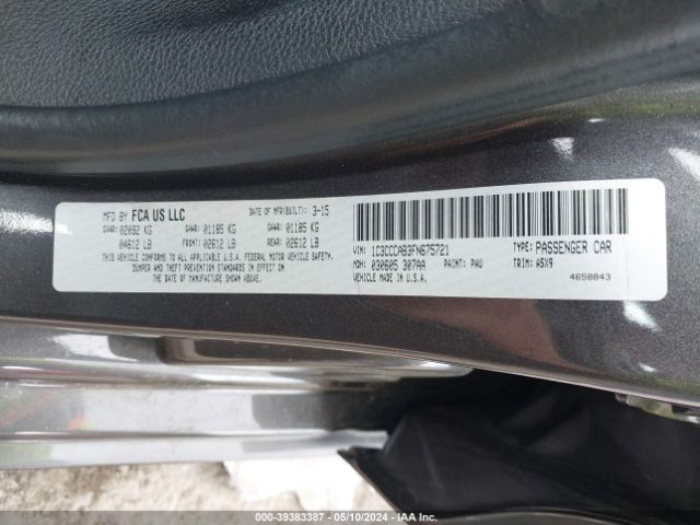 1C3CCCAB3FN675721 Chrysler 200 Limited