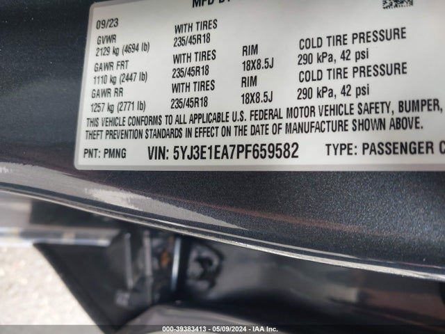 Tesla Model 3 Rear-wheel Drive 2023 5YJ3E1EA7PF659582 Image 9