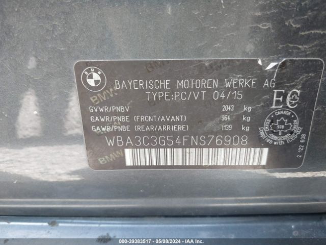 WBA3C3G54FNS76908 BMW 320i Xdrive