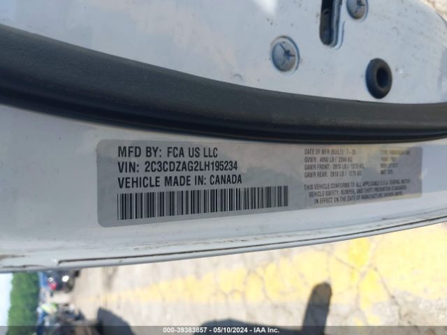 2020 DODGE CHALLENGER 2C3CDZAG2LH195234 Photo 8