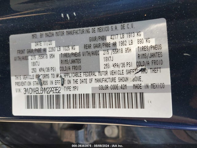 Mazda Cx-30 Select 2021 3MVDMABL6MM229352 Image 9