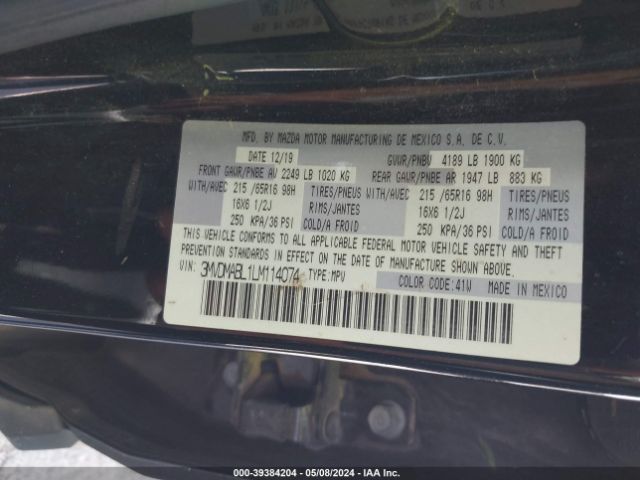 3MVDMABL1LM114074 Mazda CX-30