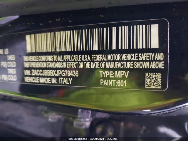 ZACCJBBBXJPG79436 Jeep Renegade Altitude 4x4