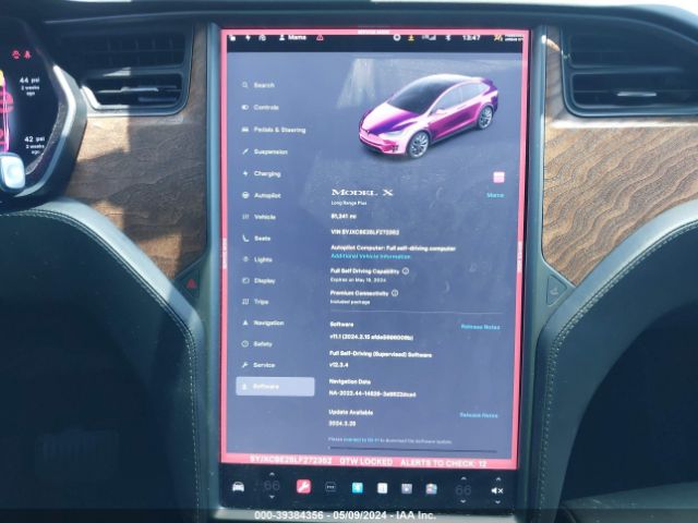 5YJXCBE25LF272352 Tesla Model X Long Range Dual Motor All-wheel Drive/long Range Plus Dual Motor All-wheel Drive