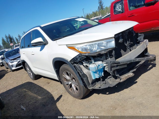 Toyota Highlander Xle V6 2015 5TDJKRFH1FS222374 main image