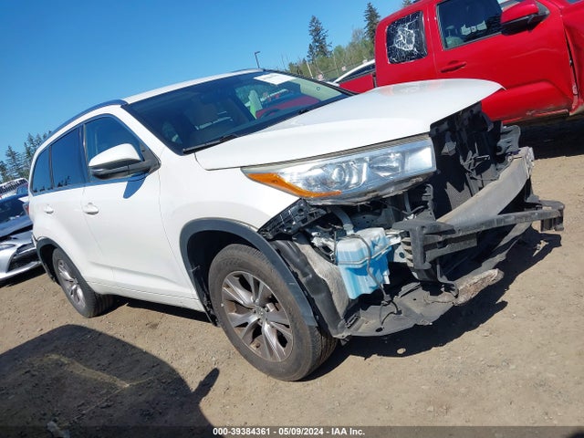 Toyota Highlander Xle V6 2015 5TDJKRFH1FS222374 Image 14