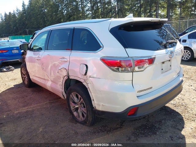 Toyota Highlander Xle V6 2015 5TDJKRFH1FS222374 Image 15