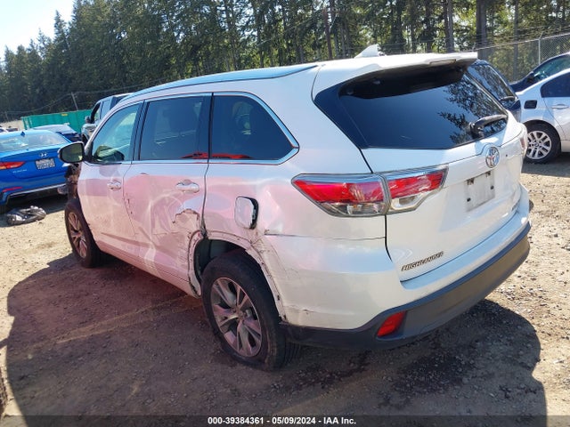 Toyota Highlander Xle V6 2015 5TDJKRFH1FS222374 Image 3