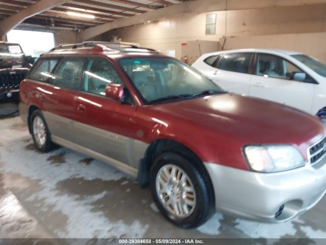 Продажа на аукционе авто 2002 Subaru Outback H6-3.0 L.l. Bean Edition, vin: 4S3BH806127622993, номер лота: 39384658