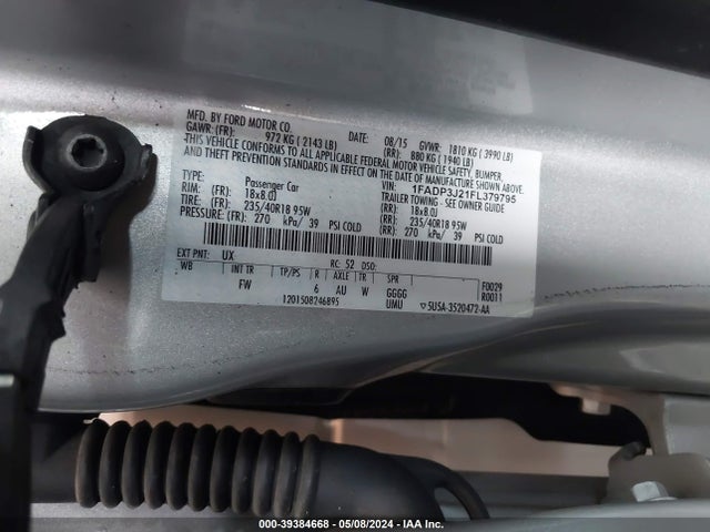 Ford Focus Titanium 2015 1FADP3J21FL379795 Image 9