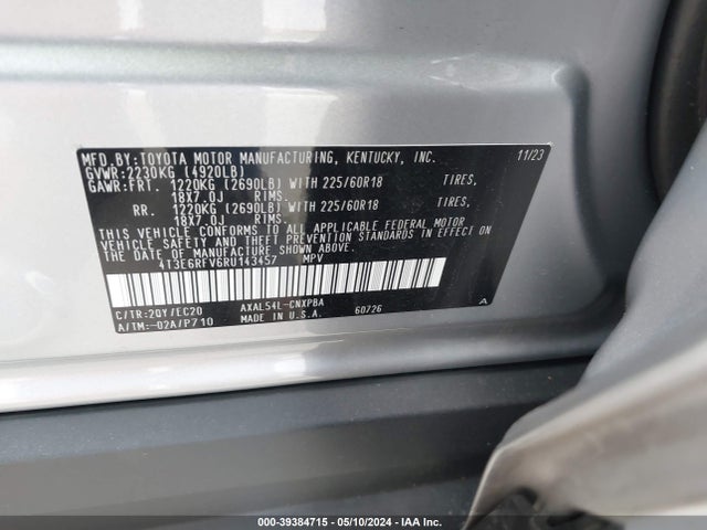 Toyota Rav4 Xse Hybrid 2024 4T3E6RFV6RU143457 Image 9