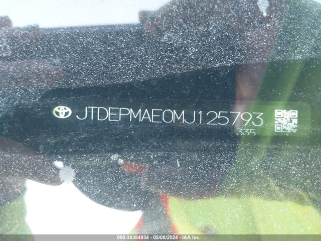 Toyota COROLLA LE 2021 JTDEPMAE0MJ125793 Image 9