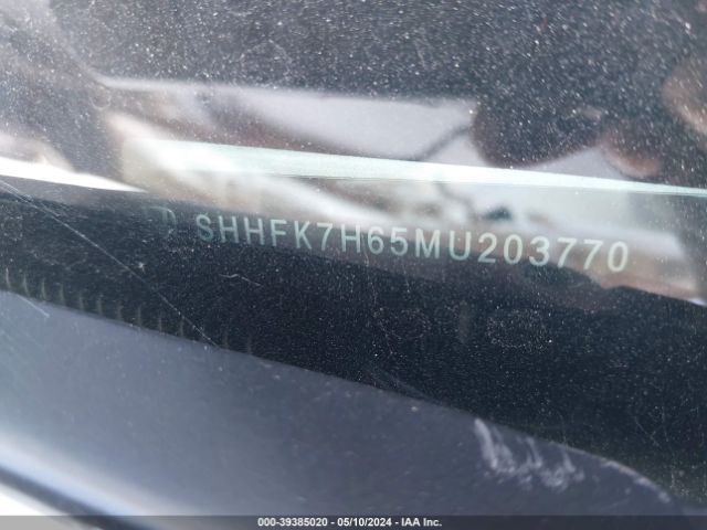 SHHFK7H65MU203770 Honda CIVIC EX