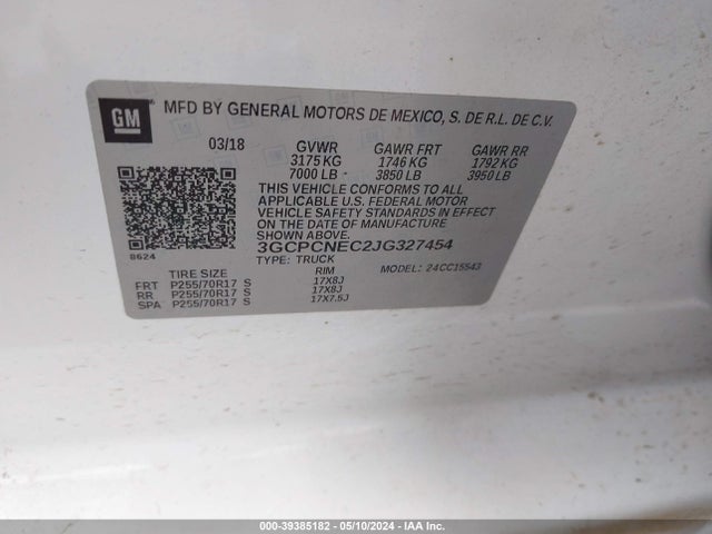 Chevrolet Silverado 1500 Ls 2018 3GCPCNEC2JG327454 Image 9