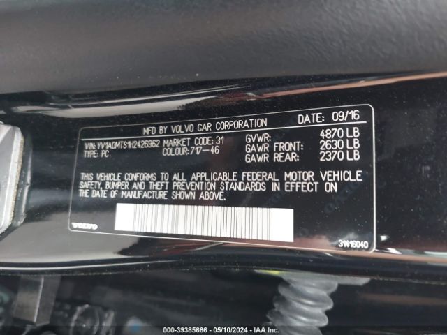 YV1A0MTS1H2426962 Volvo S60 Polestar
