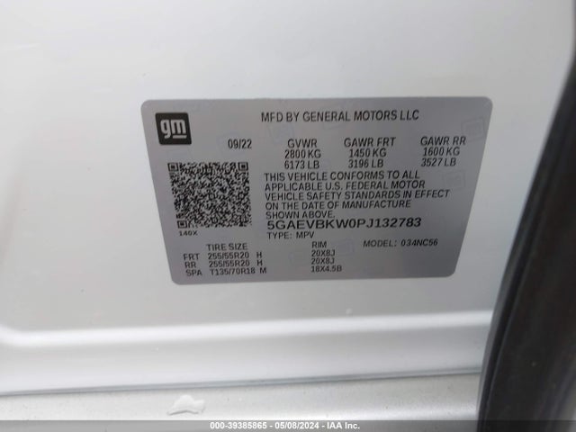 5GAEVBKW0PJ132783 Buick Enclave Premium Awd