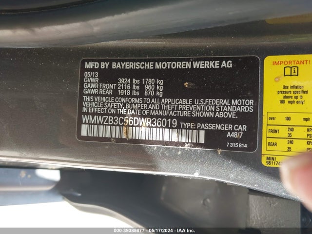 2013 MINI COUNTRYMAN WMWZB3C56DWR36019 Photo 8