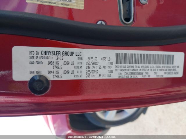 1C4NJDBB9ED658506 Jeep Compass Sport