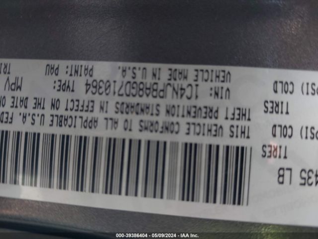 1C4NJPBA8GD710364 Jeep Patriot Sport