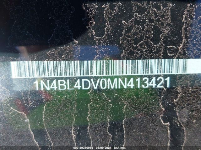 1N4BL4DV0MN413421 Nissan Altima Sv Fwd