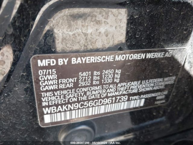 WBAKN9C56GD961739 BMW 550i