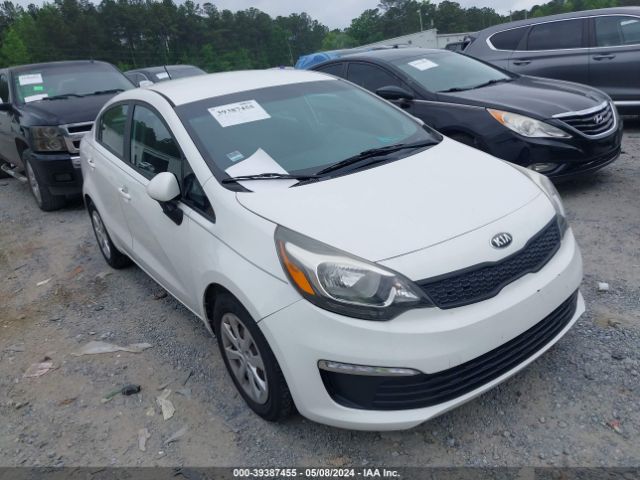 Auction sale of the 2016 Kia Rio Lx, vin: KNADM4A37G6639258, lot number: 39387455