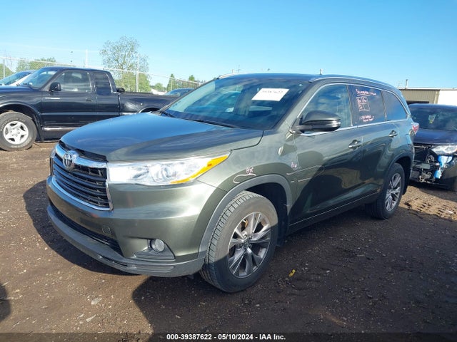 Toyota Highlander Xle V6 2014 5TDJKRFH1ES015238 Image 2