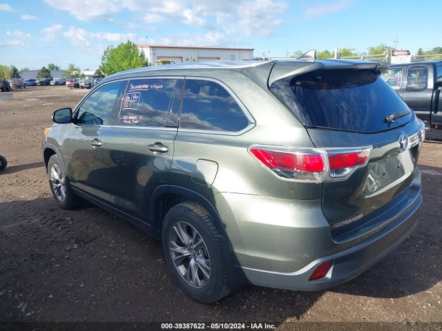 Toyota Highlander Xle V6 2014 5TDJKRFH1ES015238 Image 3