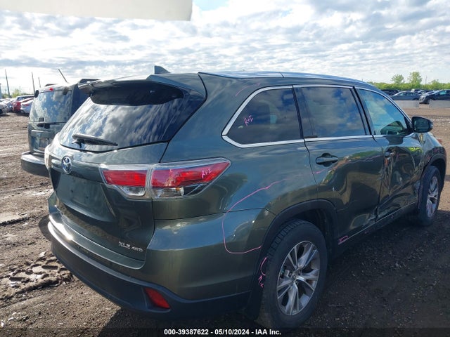 Toyota Highlander Xle V6 2014 5TDJKRFH1ES015238 Image 4