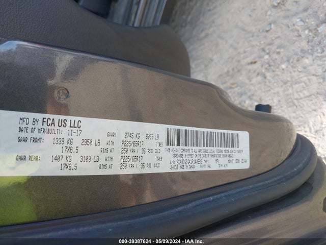 Dodge Grand Caravan Gt 2018 2C4RDGEG4JR140683 Image 9