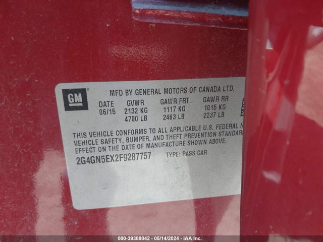 2G4GN5EX2F9287757 Buick Regal Turbo/e-assist Premium I