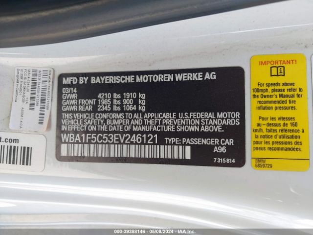 WBA1F5C53EV246121 BMW 228I