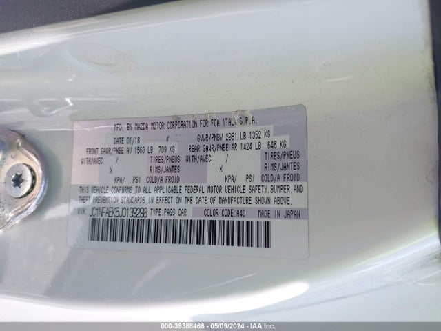 2018 FIAT 124 SPIDER JC1NFAEK5J0139298 Photo 8